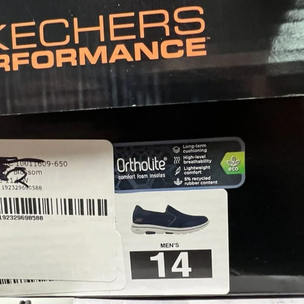 Skechers Mens GoWalk 5 Walking Shoes Navy Size 14 M